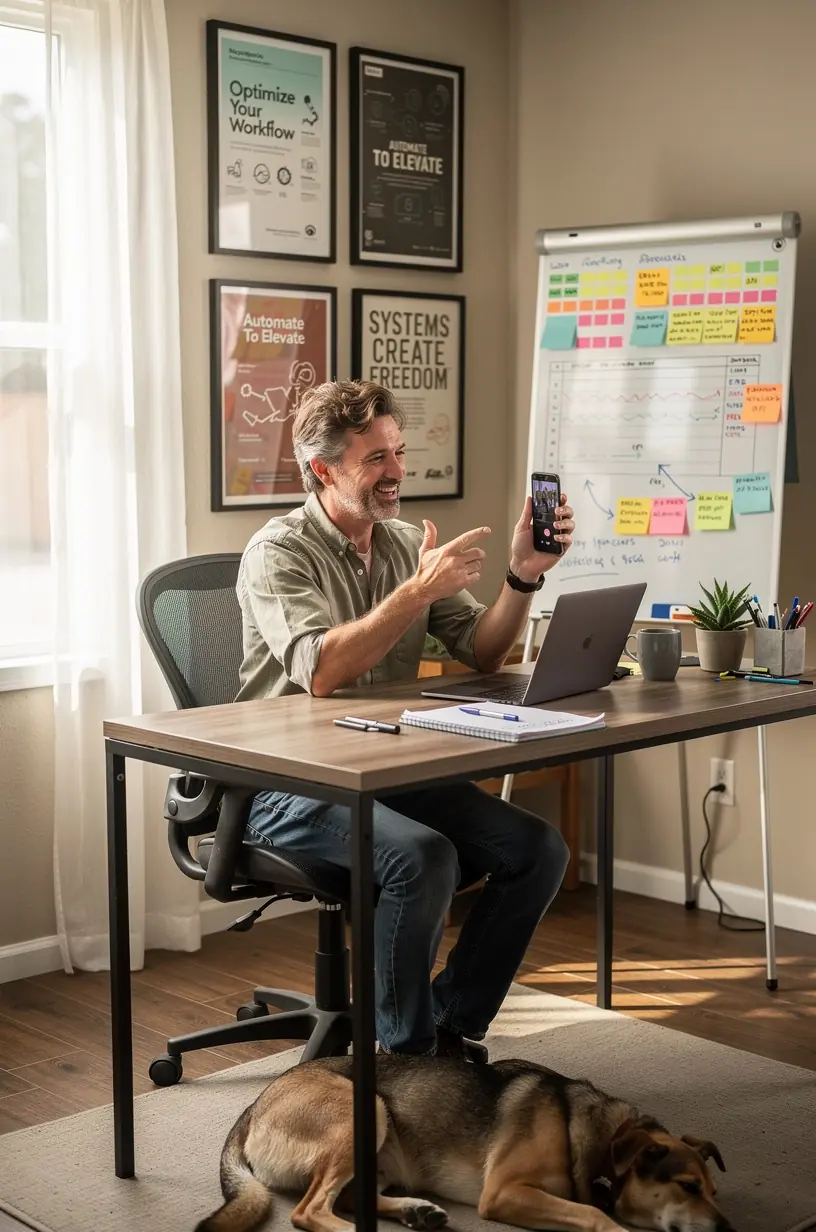 Illustration of interconnected gears symbolizing efficient task automation and system integration.